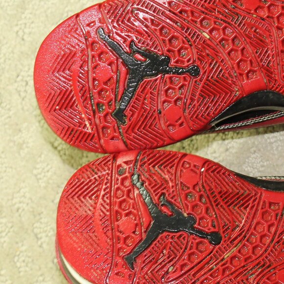 Size 9 -2013 Nike Air Jordans Prime Flight Red & Black  616846-6 - Picture 7 of 7